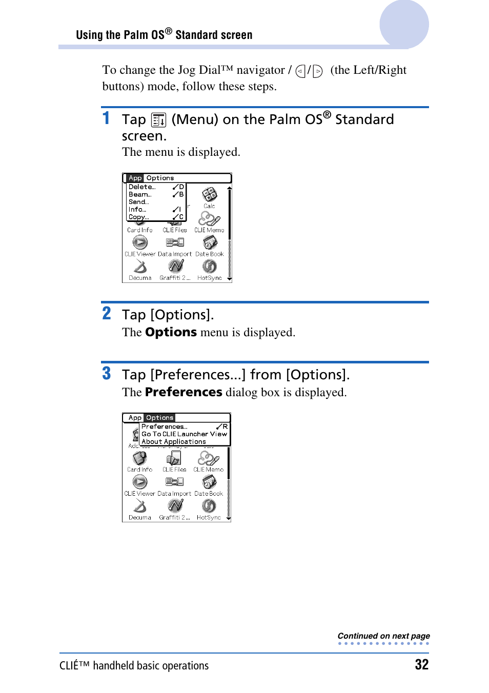 Sony CLIE PEG-TJ35 User Manual | Page 32 / 190