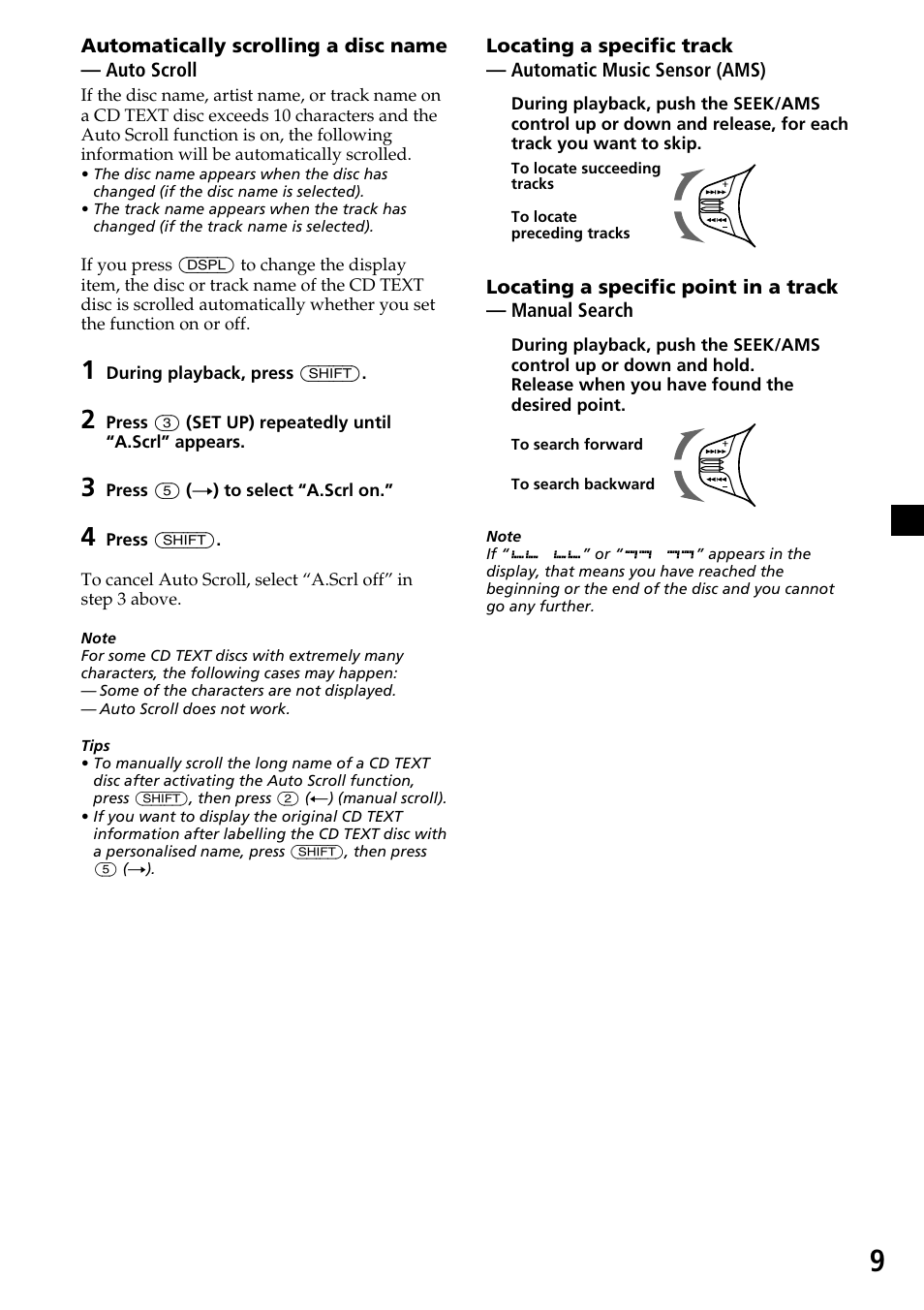 Sony CDX-C7850R User Manual | Page 9 / 144