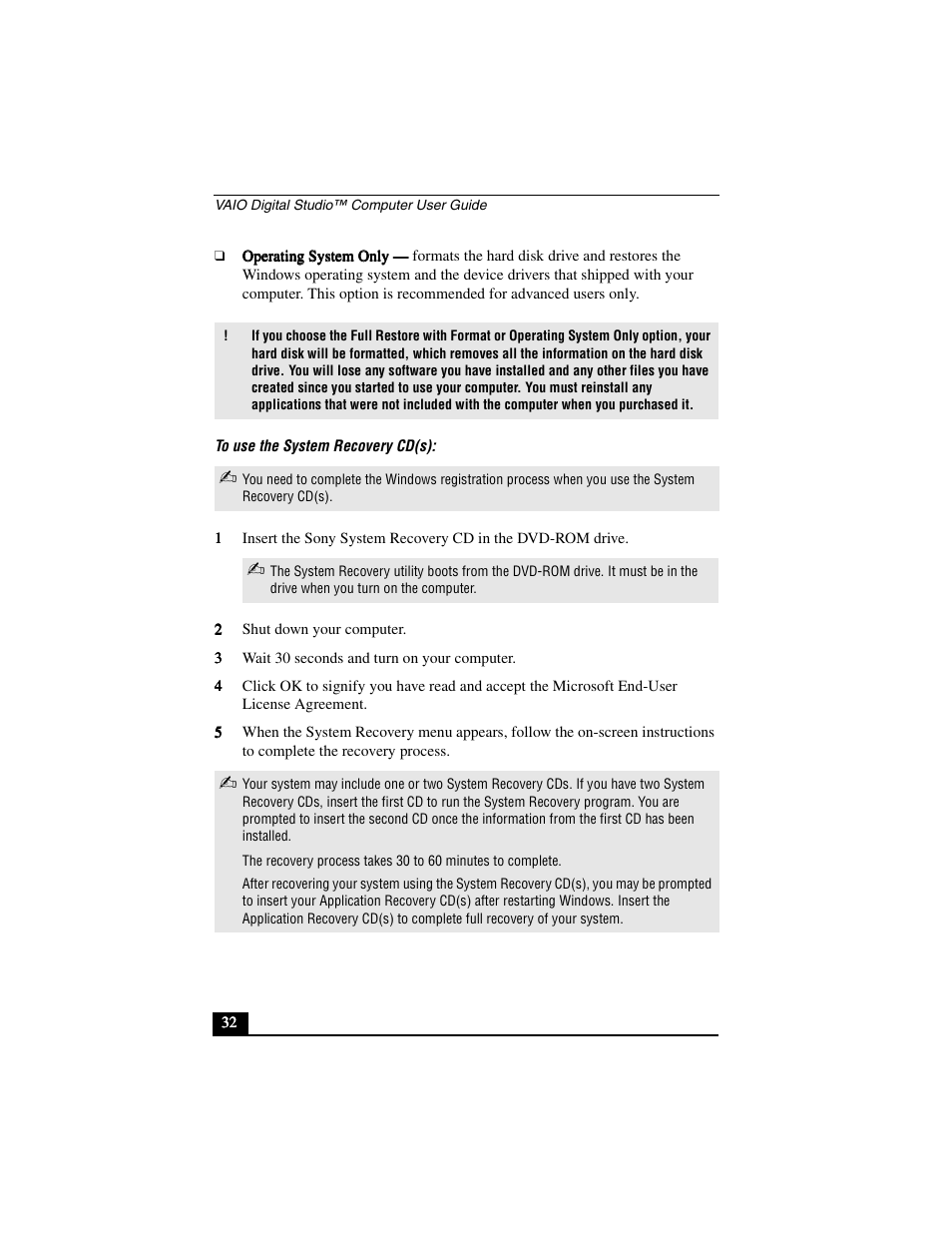 Sony PCV-R556DS User Manual | Page 32 / 62