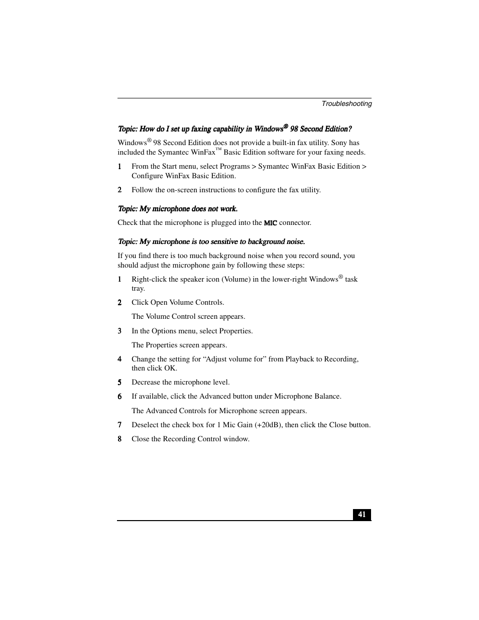 Sony PCV-R556DS User Manual | Page 41 / 62