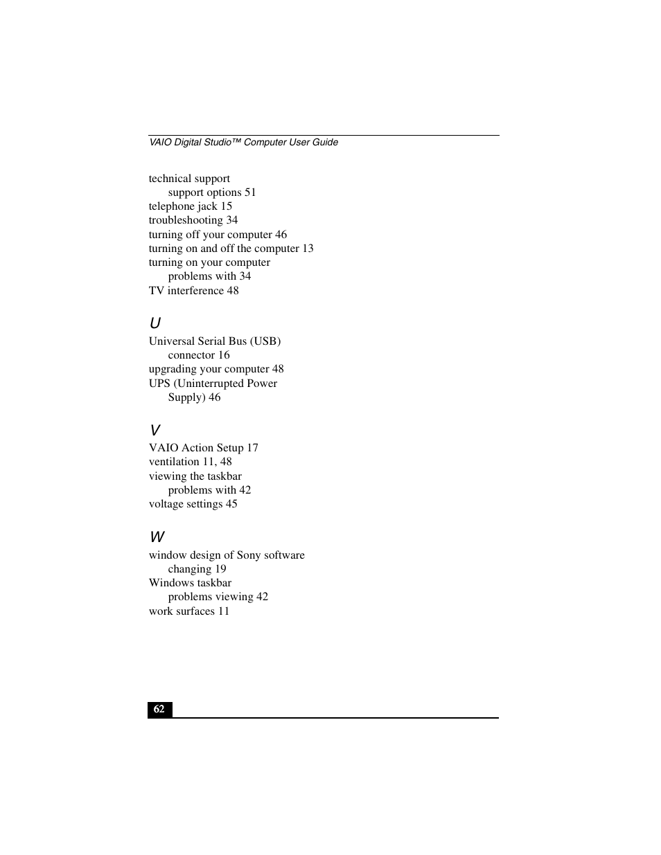 Sony PCV-R556DS User Manual | Page 62 / 62