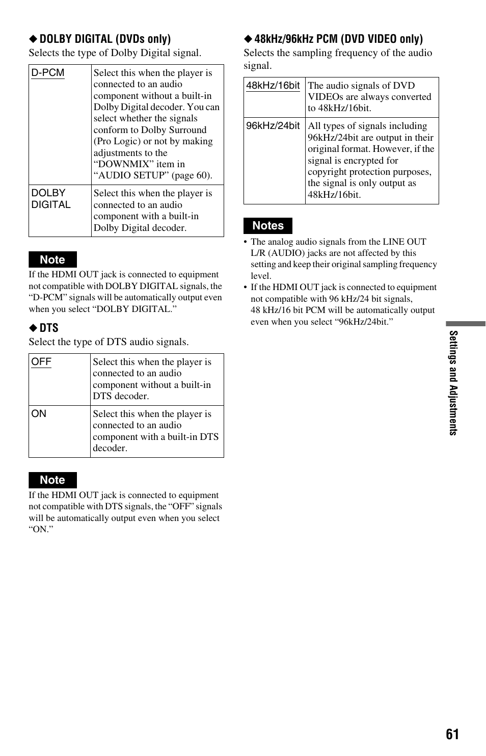 61 return to | Sony DVP-NS708H User Manual | Page 61 / 72