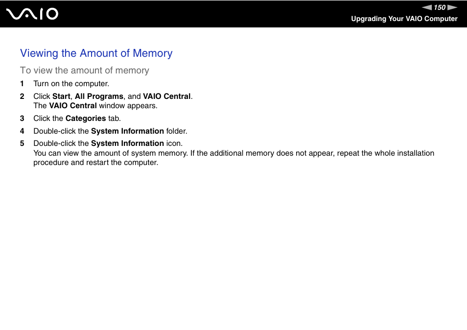 Sony VGN-TZ10 User Manual | Page 150 / 226