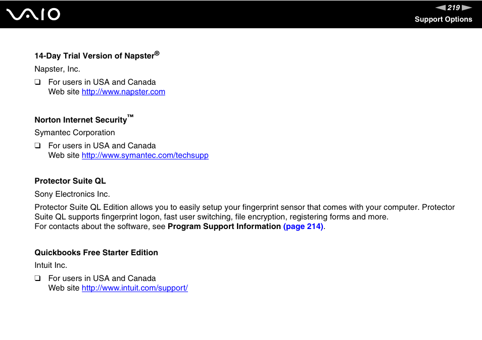 Sony VGN-TZ10 User Manual | Page 219 / 226