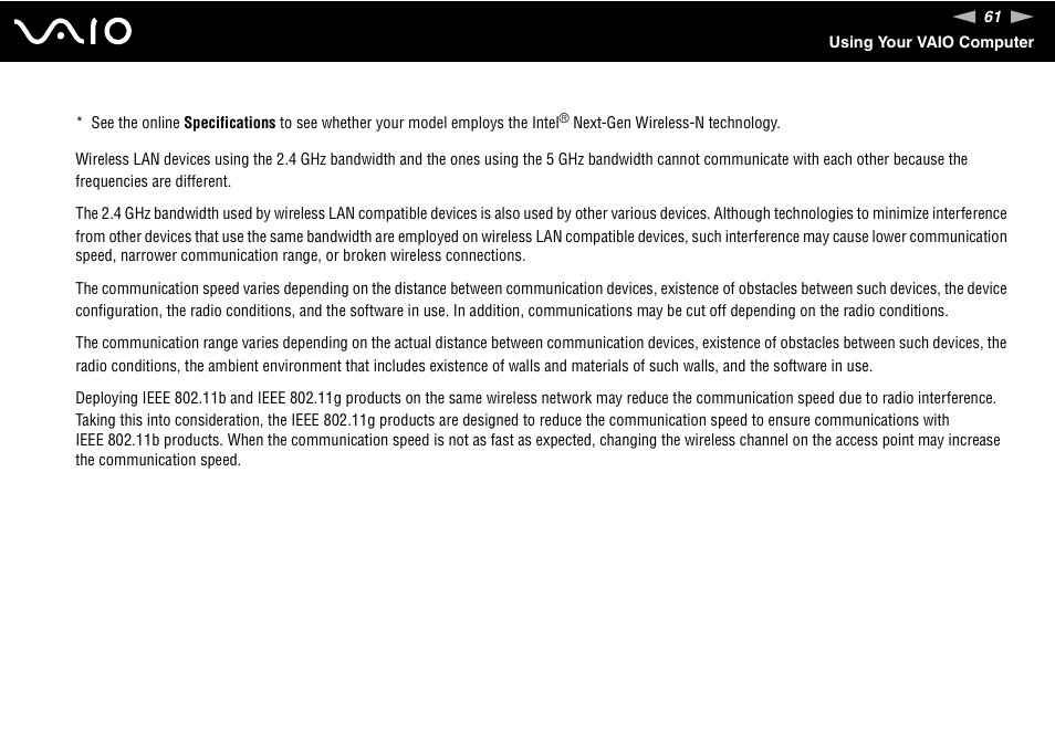 Sony VGN-TZ10 User Manual | Page 61 / 226