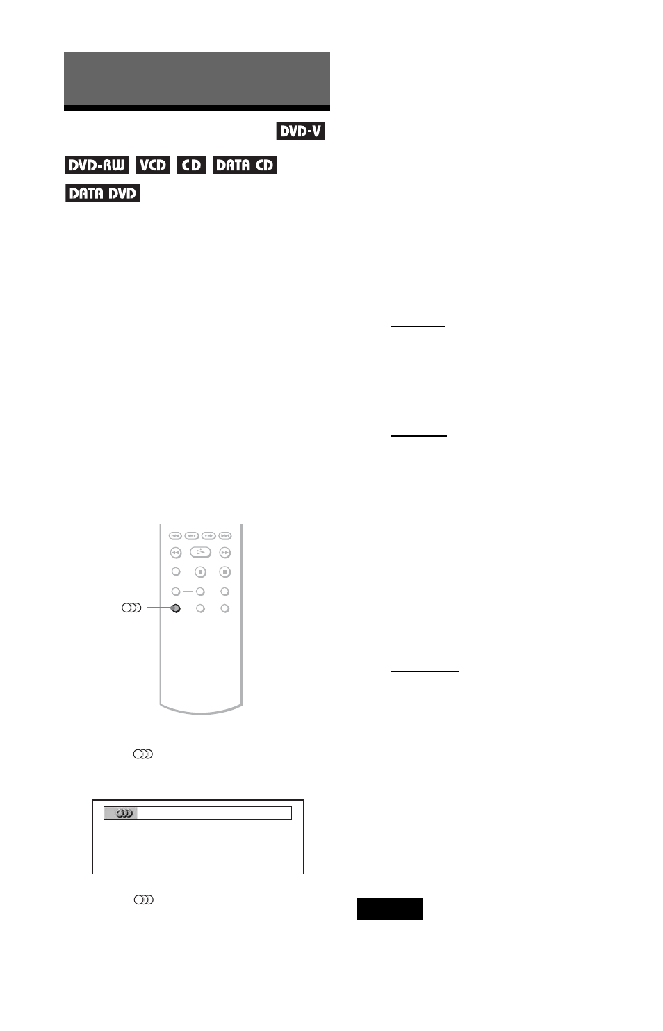 L0 - sound adjustments, L1 - changing the sound, Sound adjustments | Changing the sound | Sony DVP-NS32 User Manual | Page 42 / 80