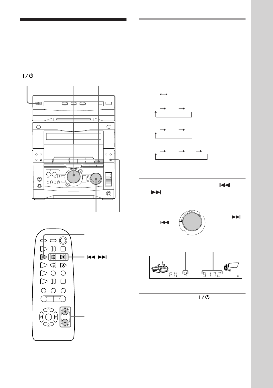 Listening to the radio | Sony MHC-GRX8 User Manual | Page 15 / 52