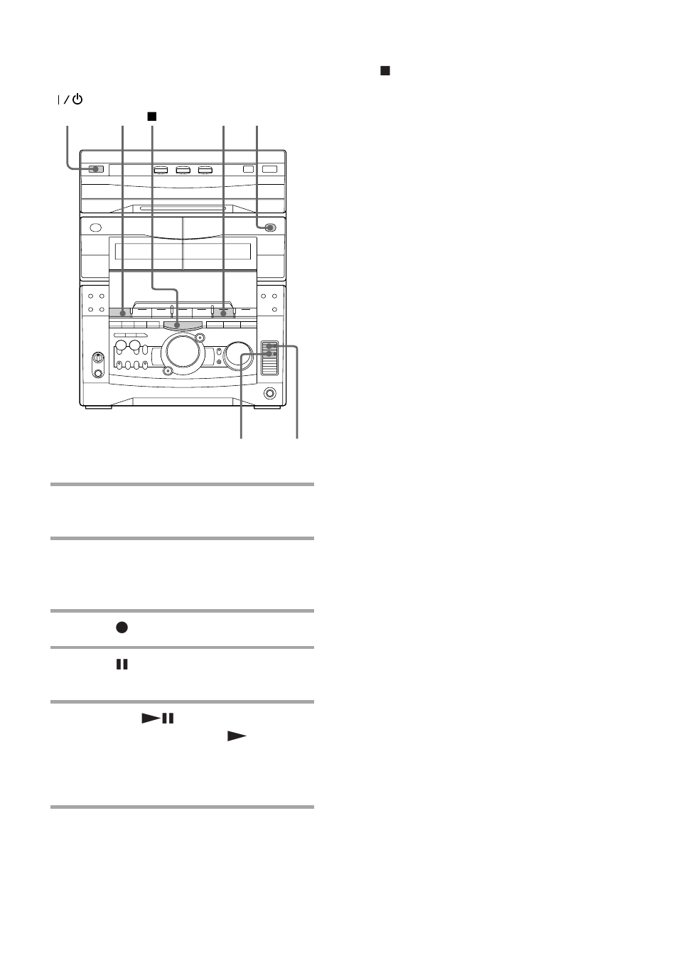 Mixing and recording sounds | Sony MHC-GRX8 User Manual | Page 41 / 52