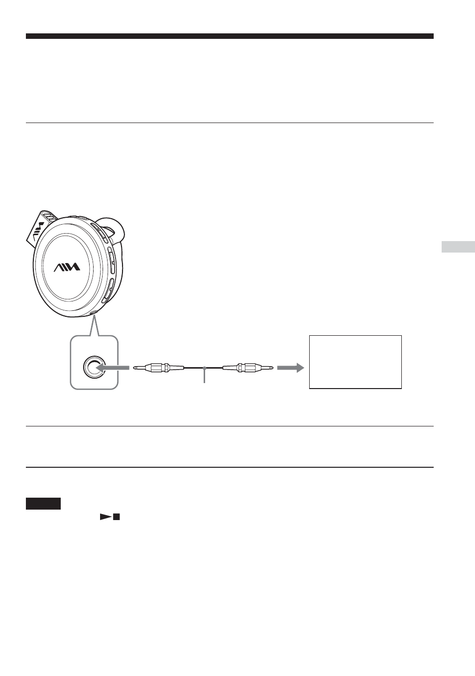 Using the player as stereo headphones | Sony AZ-HS1 User Manual | Page 15 / 20