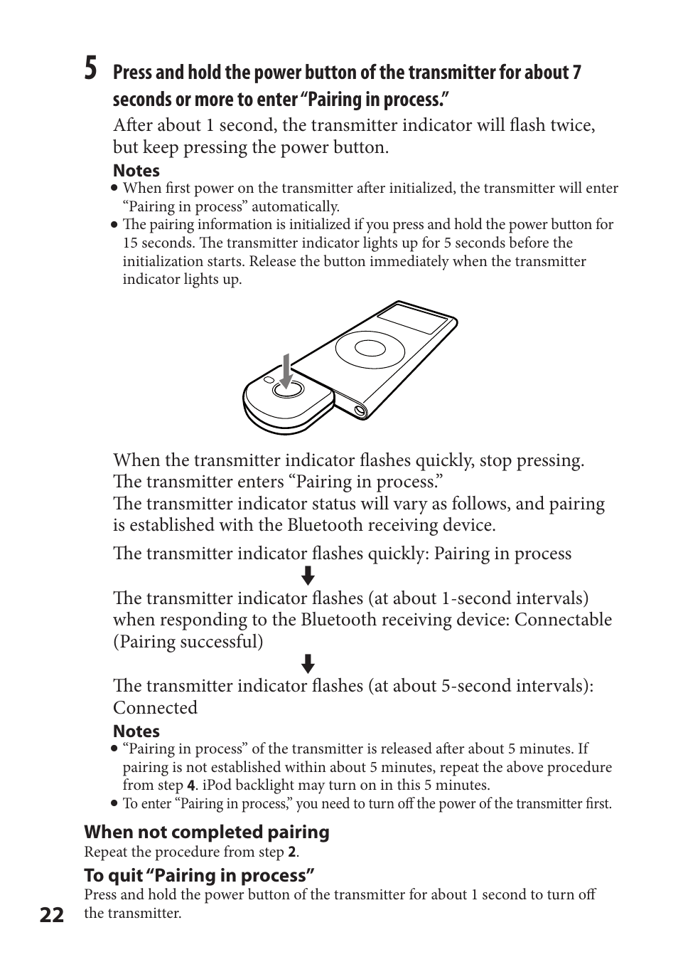 Sony DR-BT22iK User Manual | Page 22 / 44