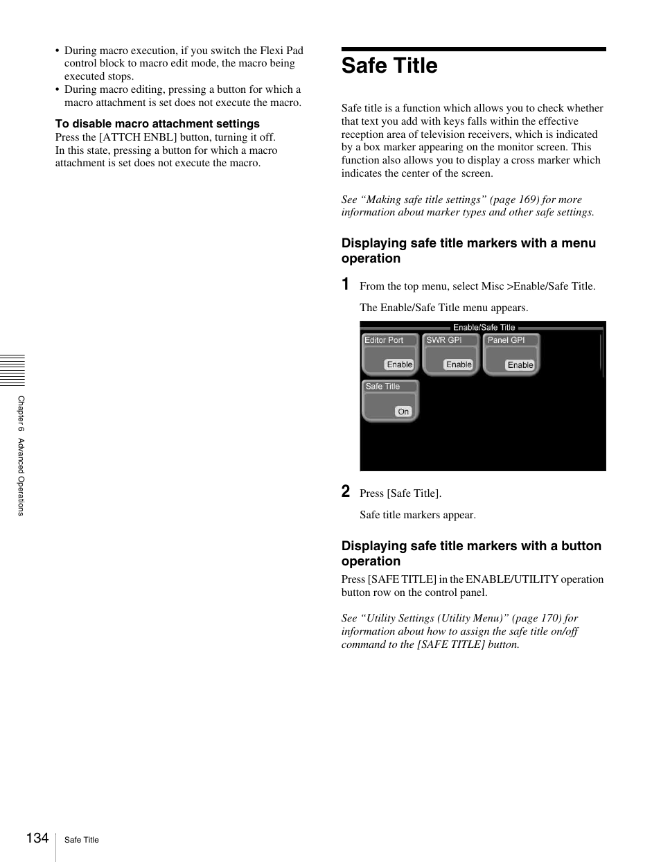 Safe title, Title | Sony MKS-2010 User Manual | Page 134 / 200