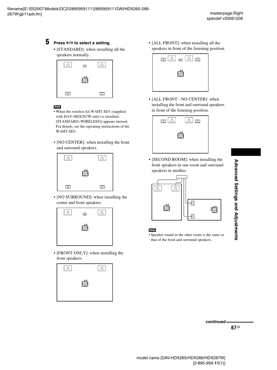 Sony HDX266 User Manual | Page 67 / 104