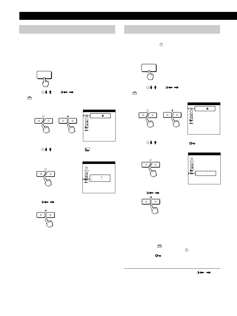 Customizing your monitor locking the controls, Setting the power saving delay time | Sony GDM-500PST9 User Manual | Page 16 / 104