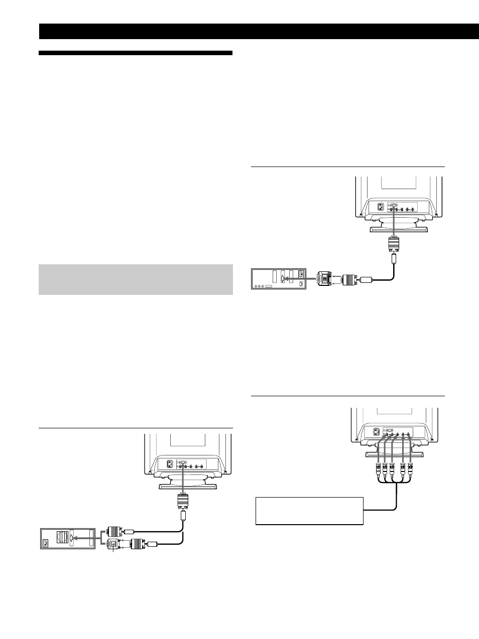 Installation, Préparation, 1re étape: raccordez le moniteur à l’ordinateur | Sony GDM-500PST9 User Manual | Page 26 / 104