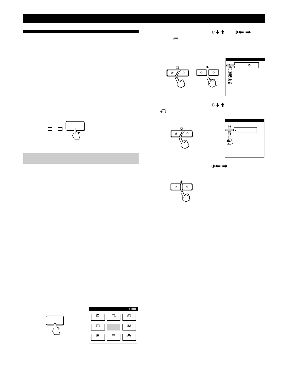 Auswählen des eingangssignals, Vorbereitungen 2, Auswählen des eingangssignalmodus | Sony GDM-500PST9 User Manual | Page 48 / 104