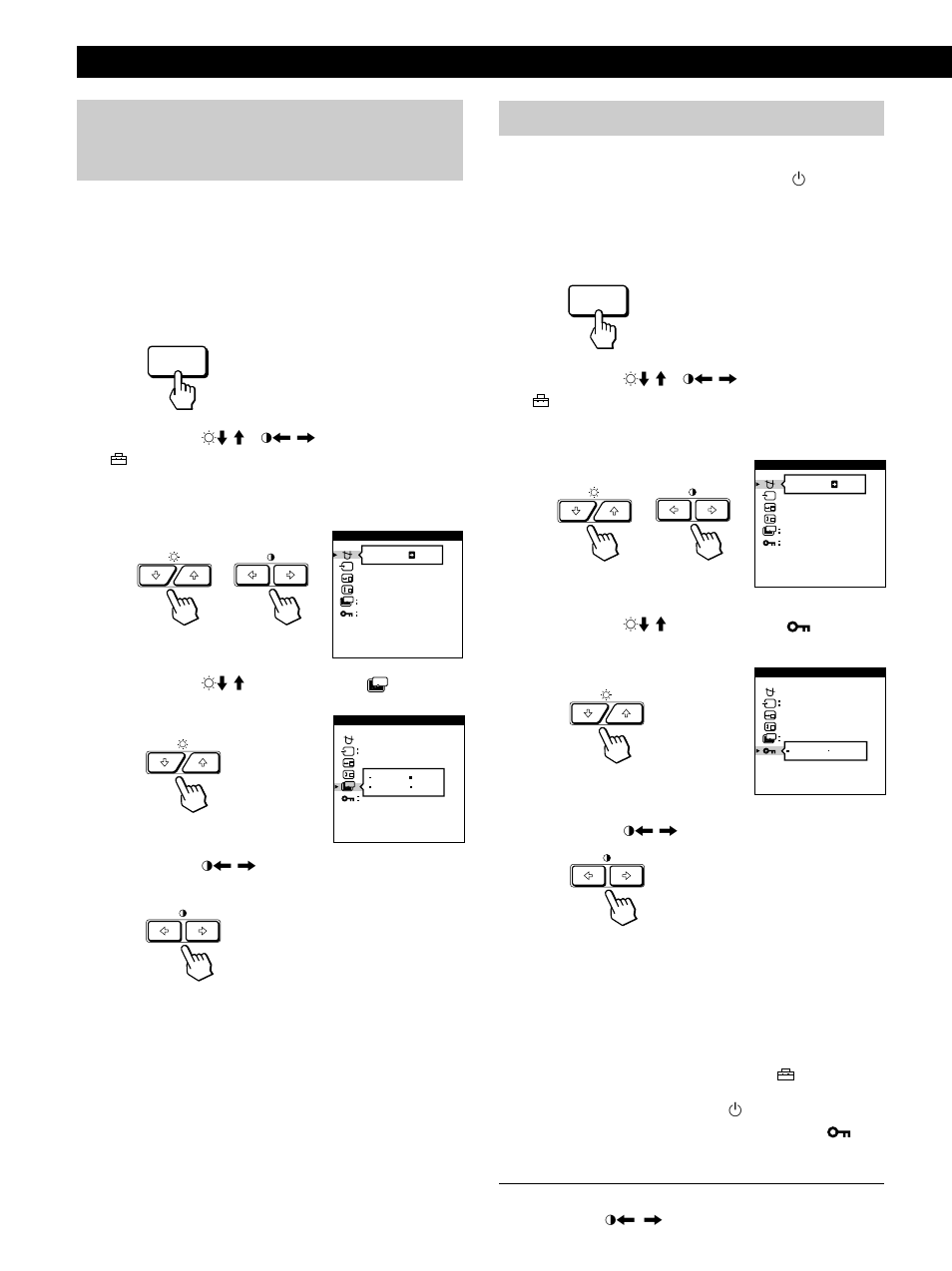 Per annullare il bloccaggio dei comandi | Sony GDM-500PST9 User Manual | Page 96 / 104