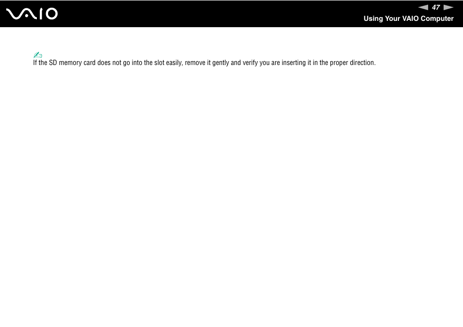 Sony VAIO VGN-P500 User Manual | Page 47 / 165