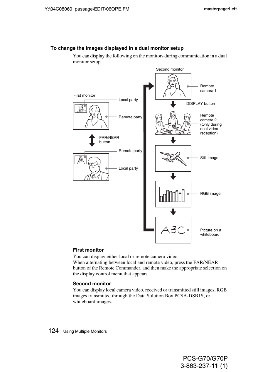 Sony PCS-G70P User Manual | Page 124 / 236