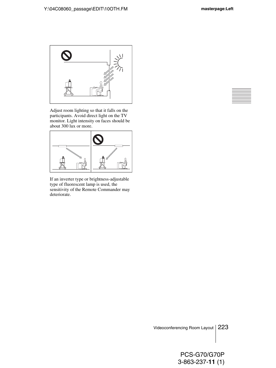 Sony PCS-G70P User Manual | Page 223 / 236