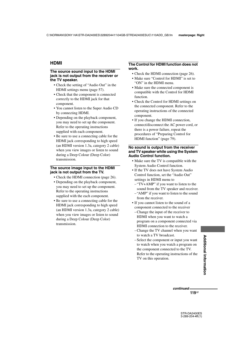 Sony 3-289-204-41(1) User Manual | Page 119 / 128