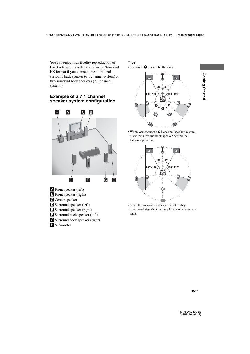 Sony 3-289-204-41(1) User Manual | Page 15 / 128