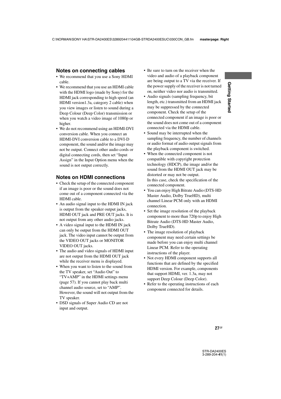 Sony 3-289-204-41(1) User Manual | Page 27 / 128
