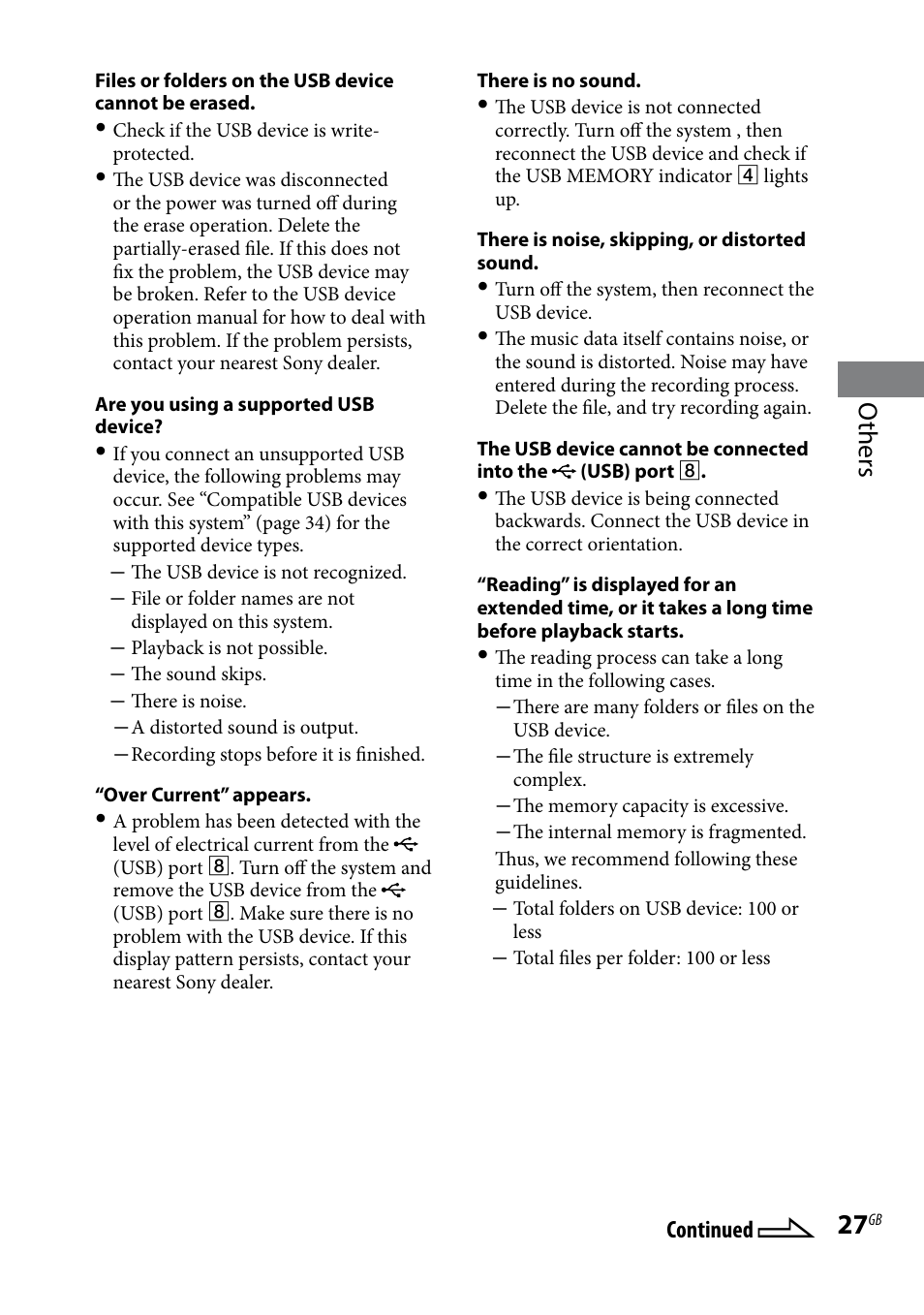 Others | Sony 3-293-639-11(1) User Manual | Page 27 / 36