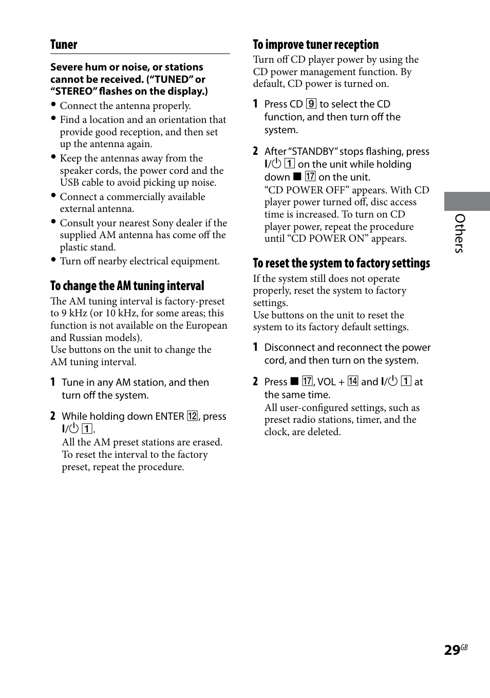 Others tuner | Sony 3-293-639-11(1) User Manual | Page 29 / 36