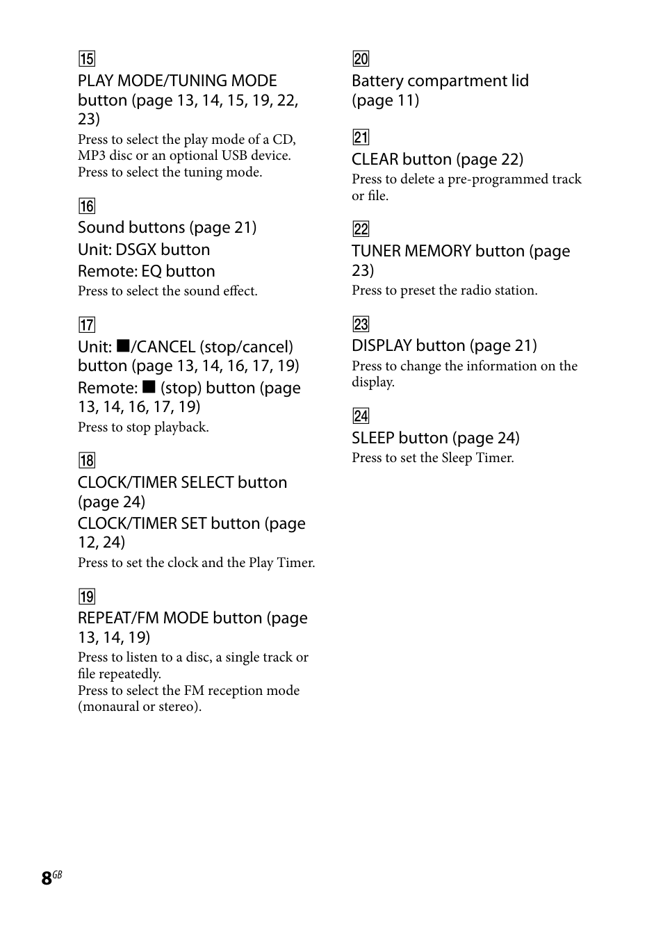 Sony 3-293-639-11(1) User Manual | Page 8 / 36