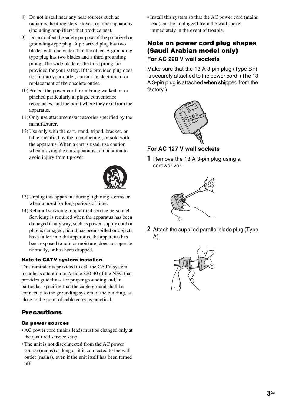 Sony DAV-HDX475 User Manual | Page 3 / 116