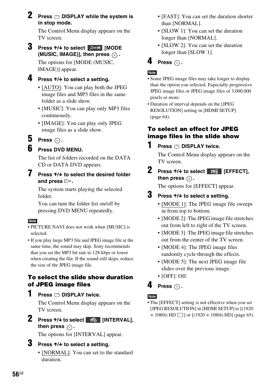 Sony DAV-HDX475 User Manual | Page 56 / 116
