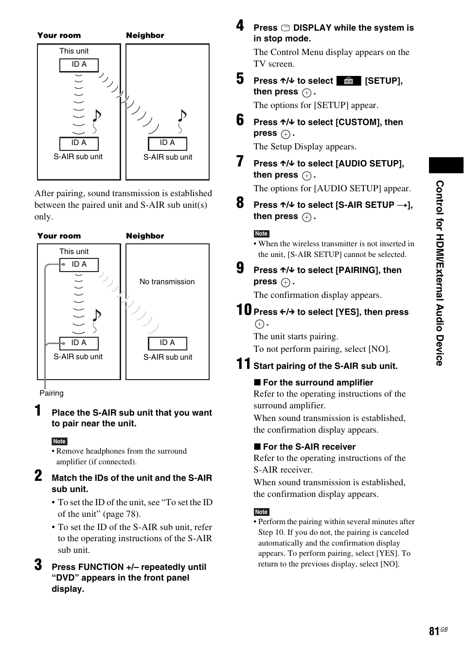 Sony DAV-HDX475 User Manual | Page 81 / 116