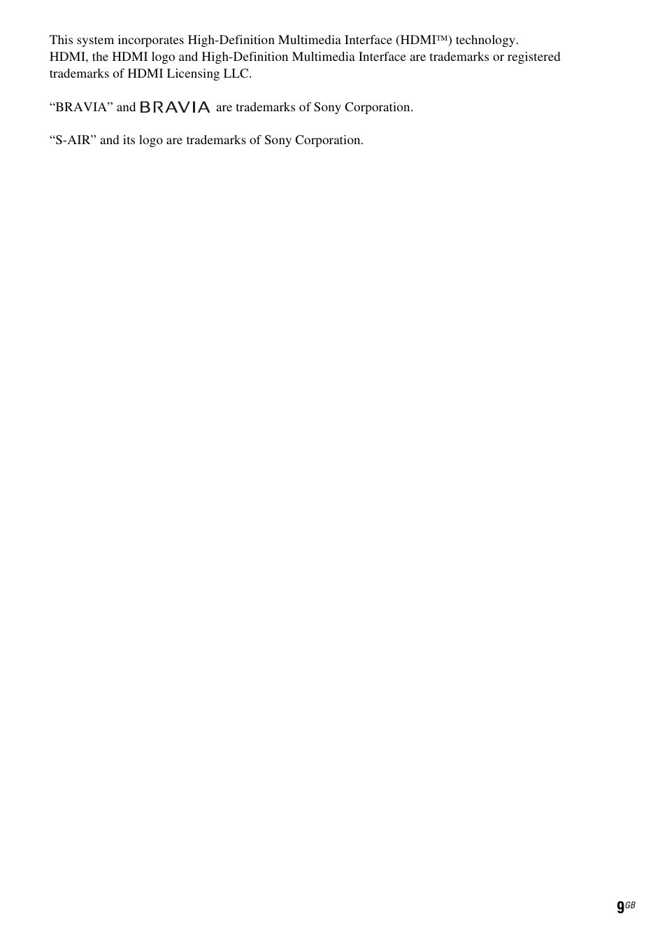 Sony DAV-HDX475 User Manual | Page 9 / 116