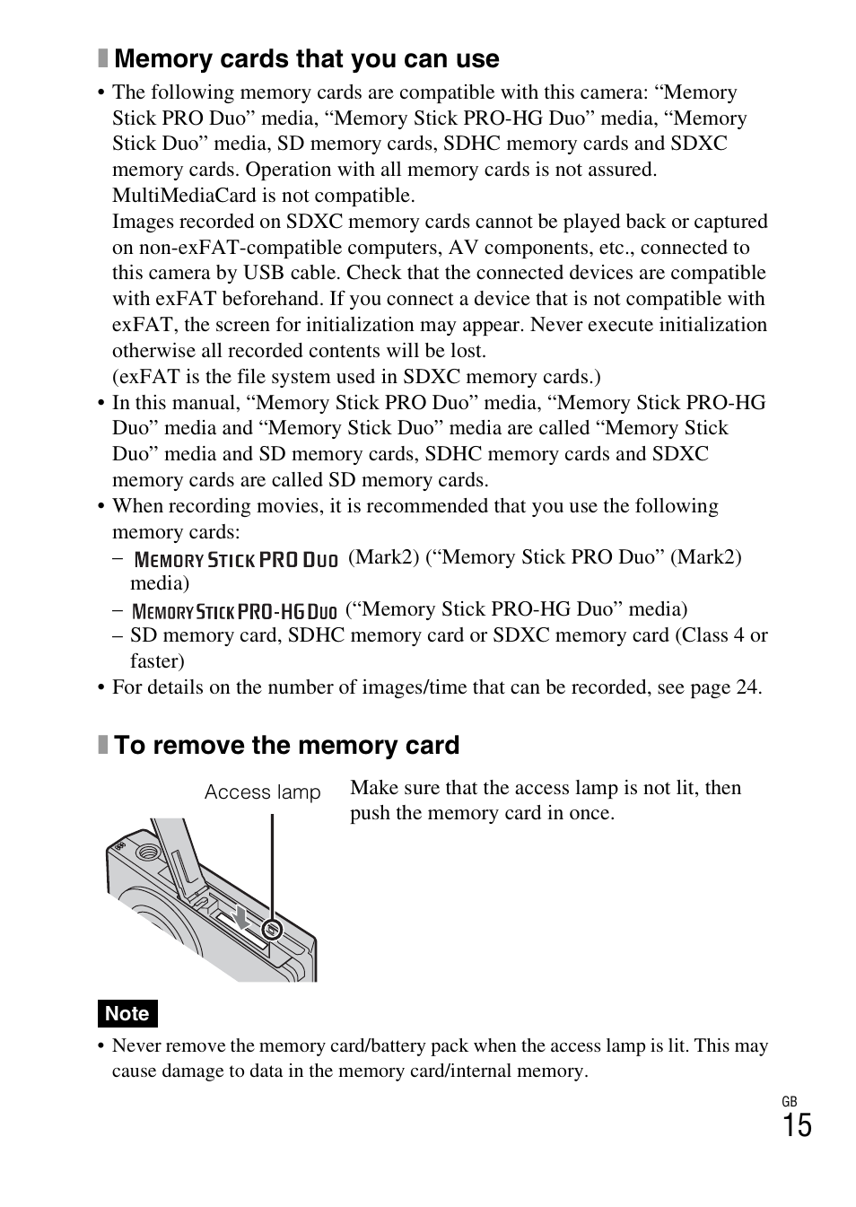 Sony Cyber-shot 4-166-513-13(1) User Manual | Page 15 / 32