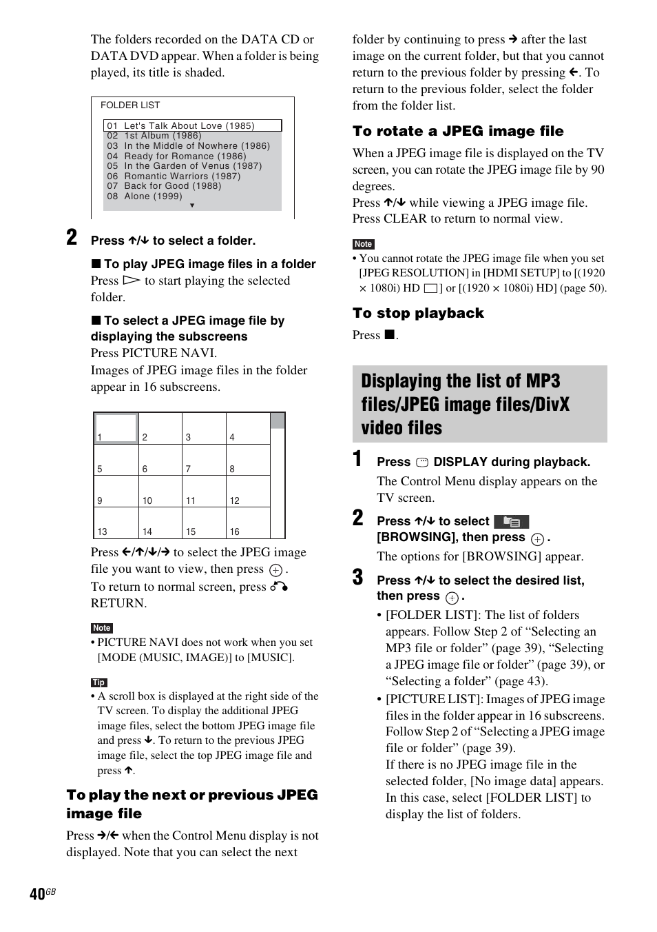 Sony DAV-DZ360WA User Manual | Page 40 / 112