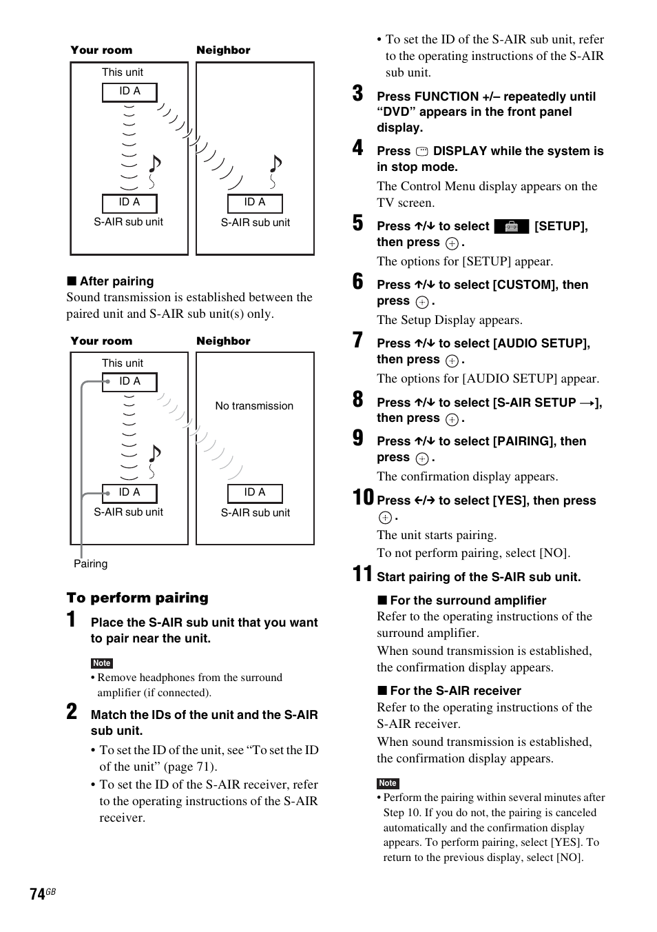 Sony DAV-DZ360WA User Manual | Page 74 / 112