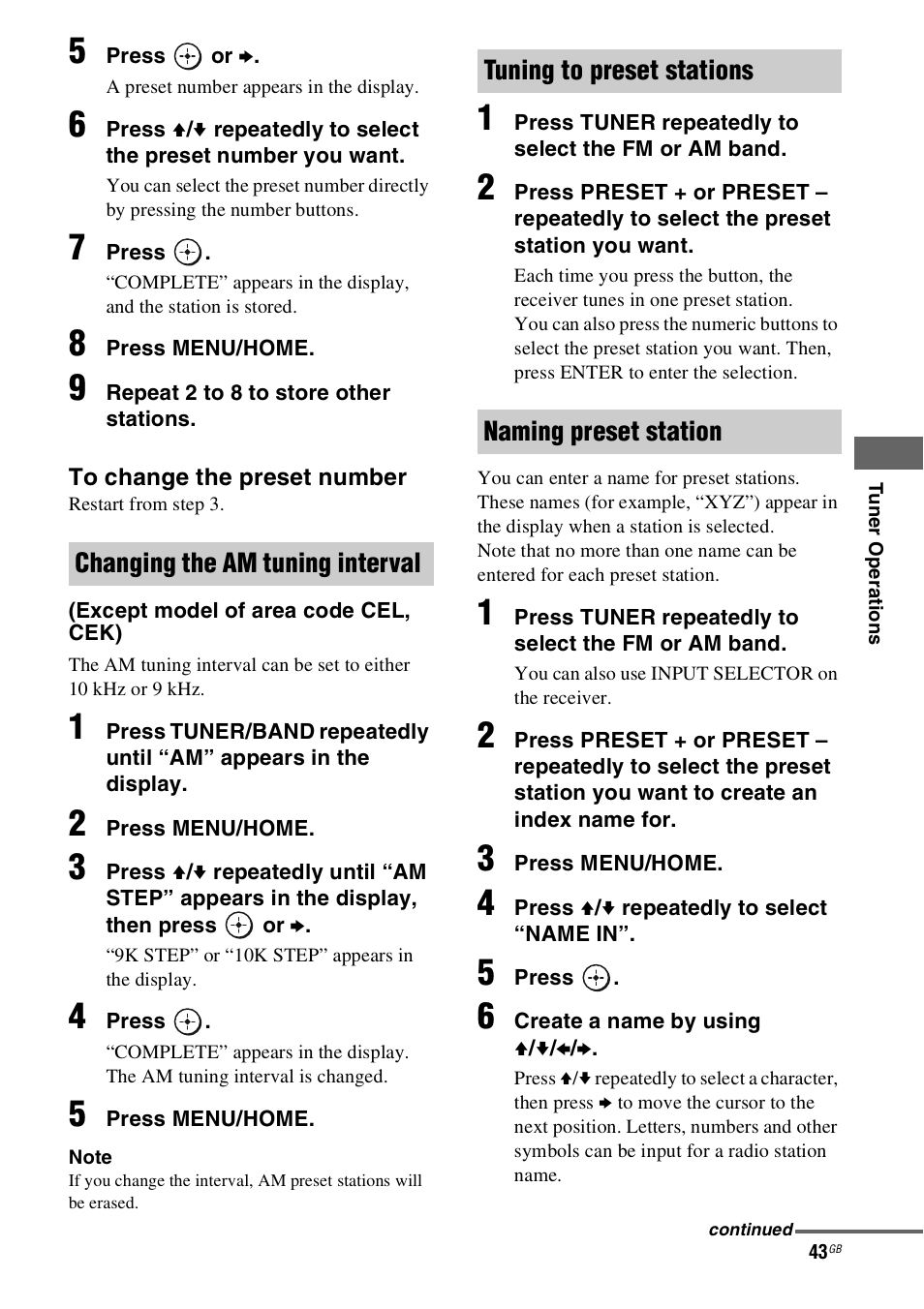 Sony 4-130-031-11(3) User Manual | Page 43 / 72