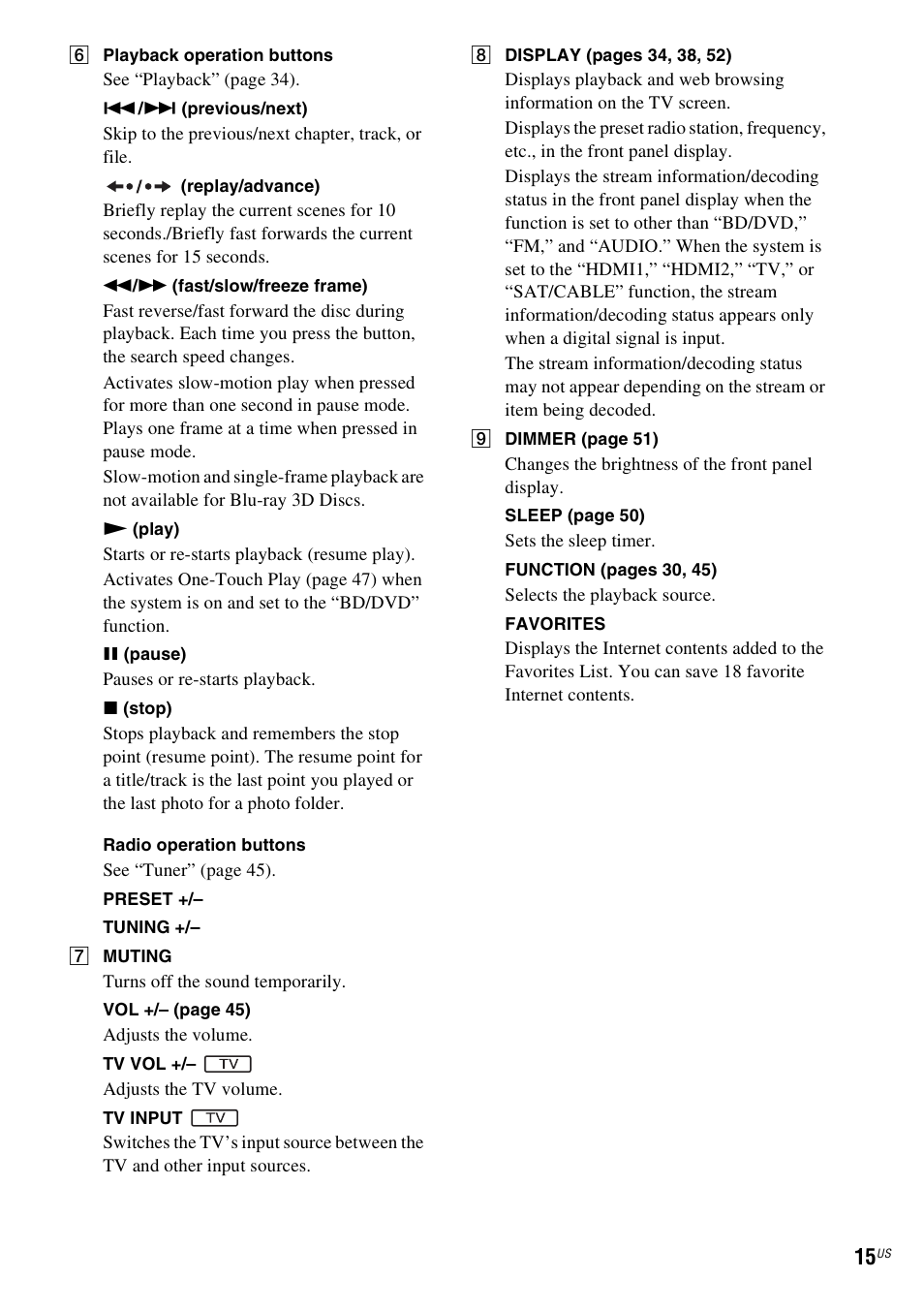 Sony BDVE580 User Manual | Page 15 / 80