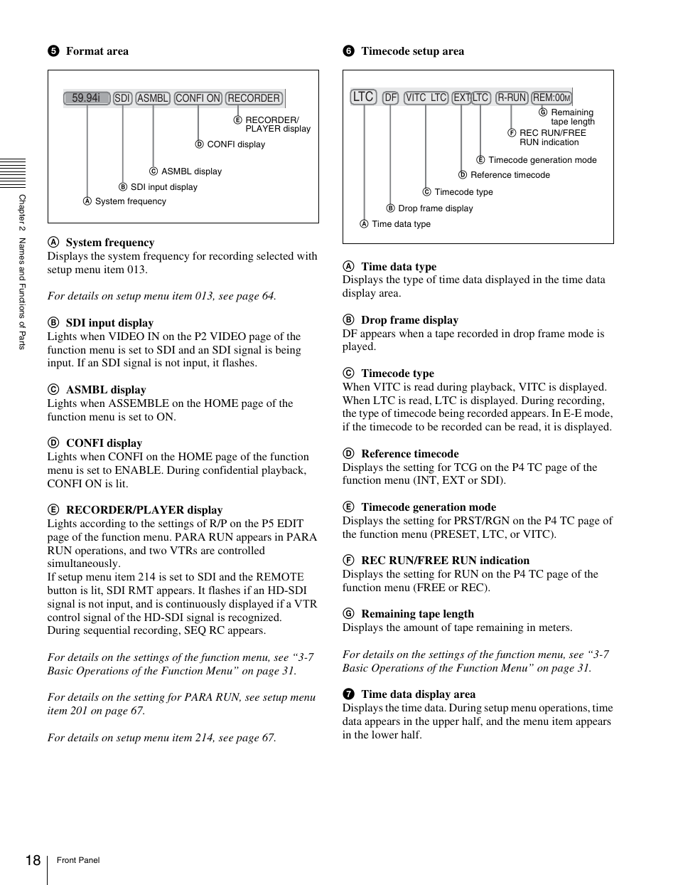 Sony HDW-S280 User Manual | Page 18 / 94
