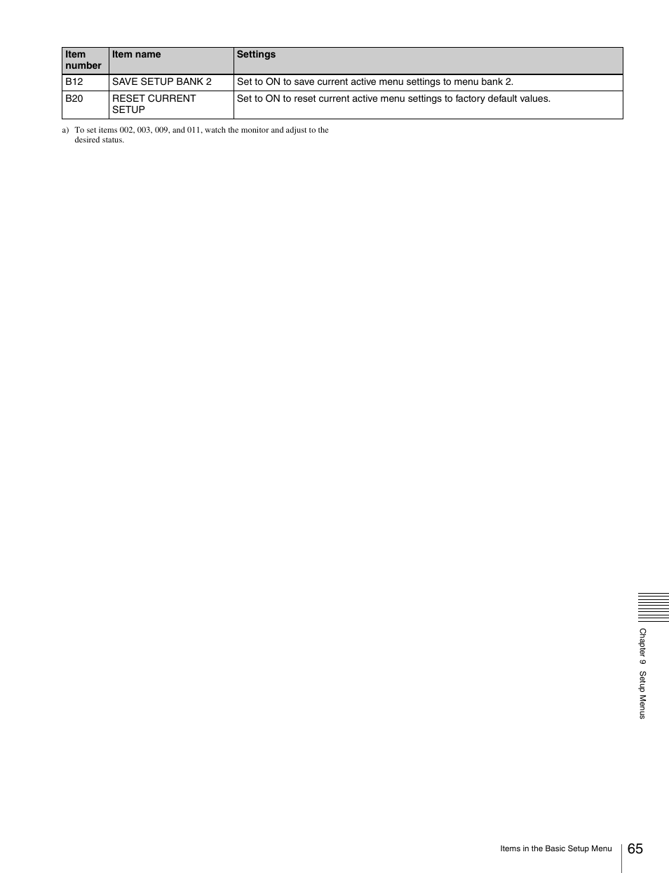 Sony HDW-S280 User Manual | Page 65 / 94