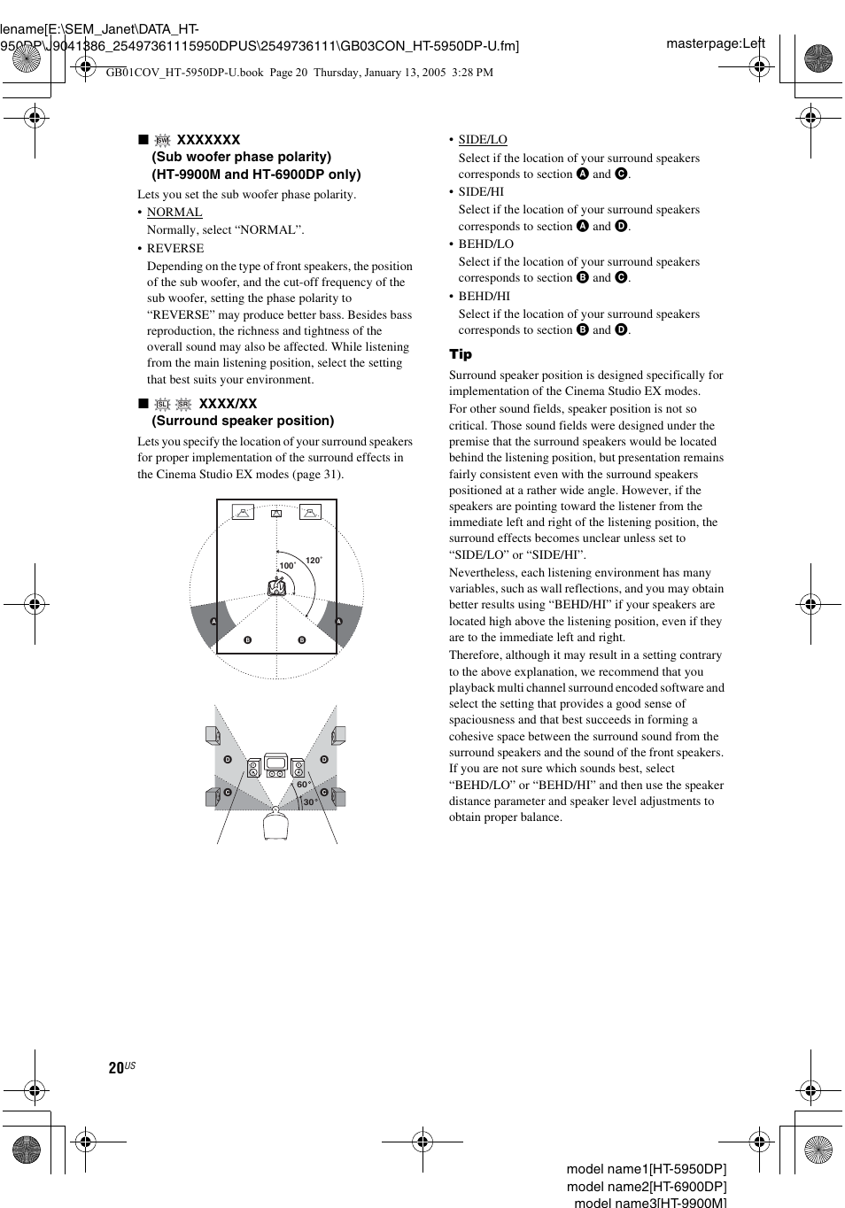 Sony 6900DP User Manual | Page 20 / 60