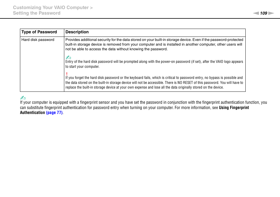 Sony VAIO VPCS13 User Manual | Page 109 / 192