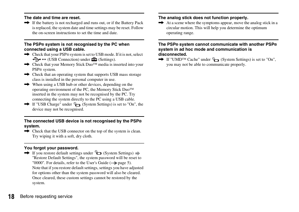 Sony PLAYSTATION PSP-3002 User Manual | Page 18 / 28