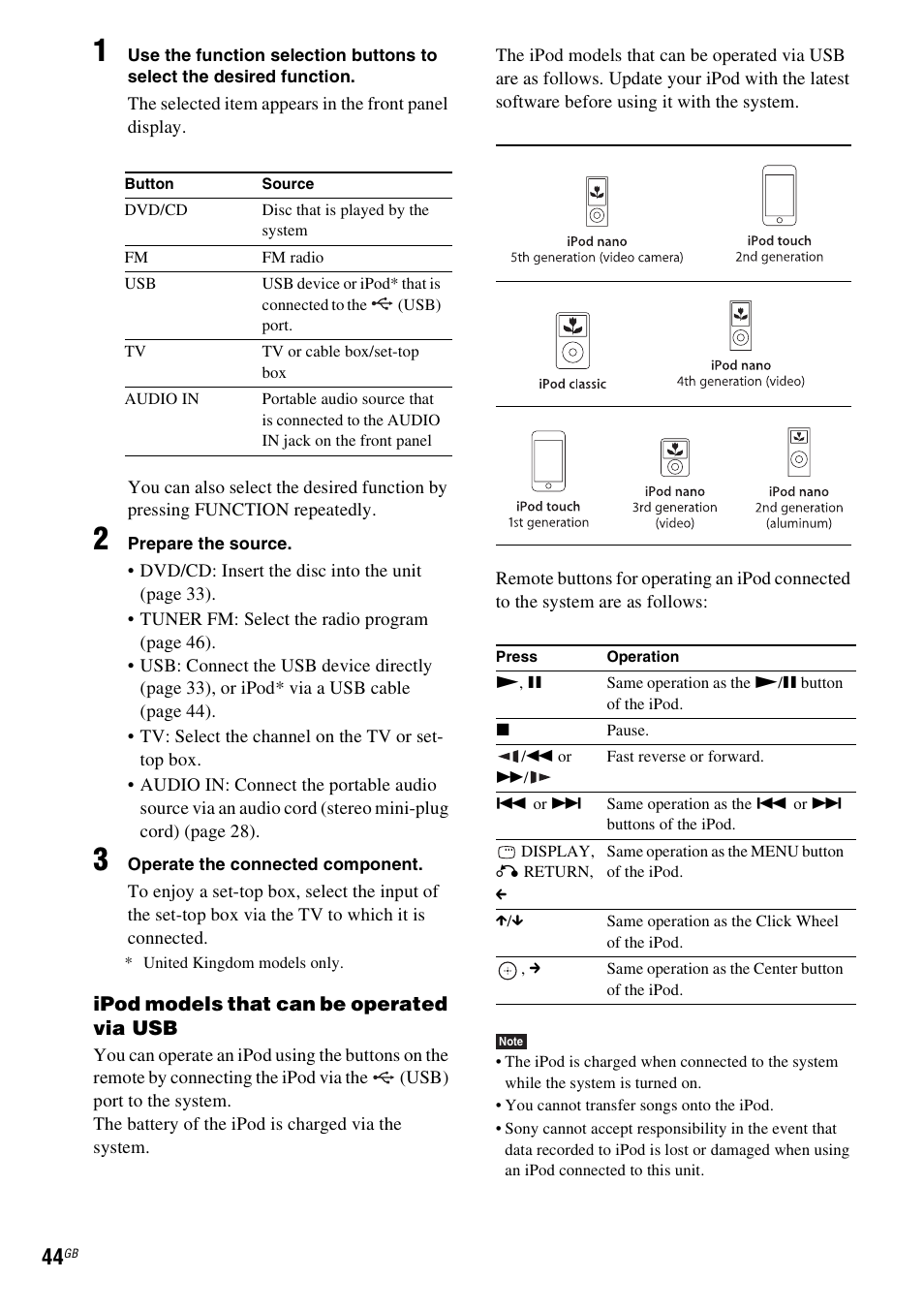 Sony DAV-DZ730 User Manual | Page 44 / 84