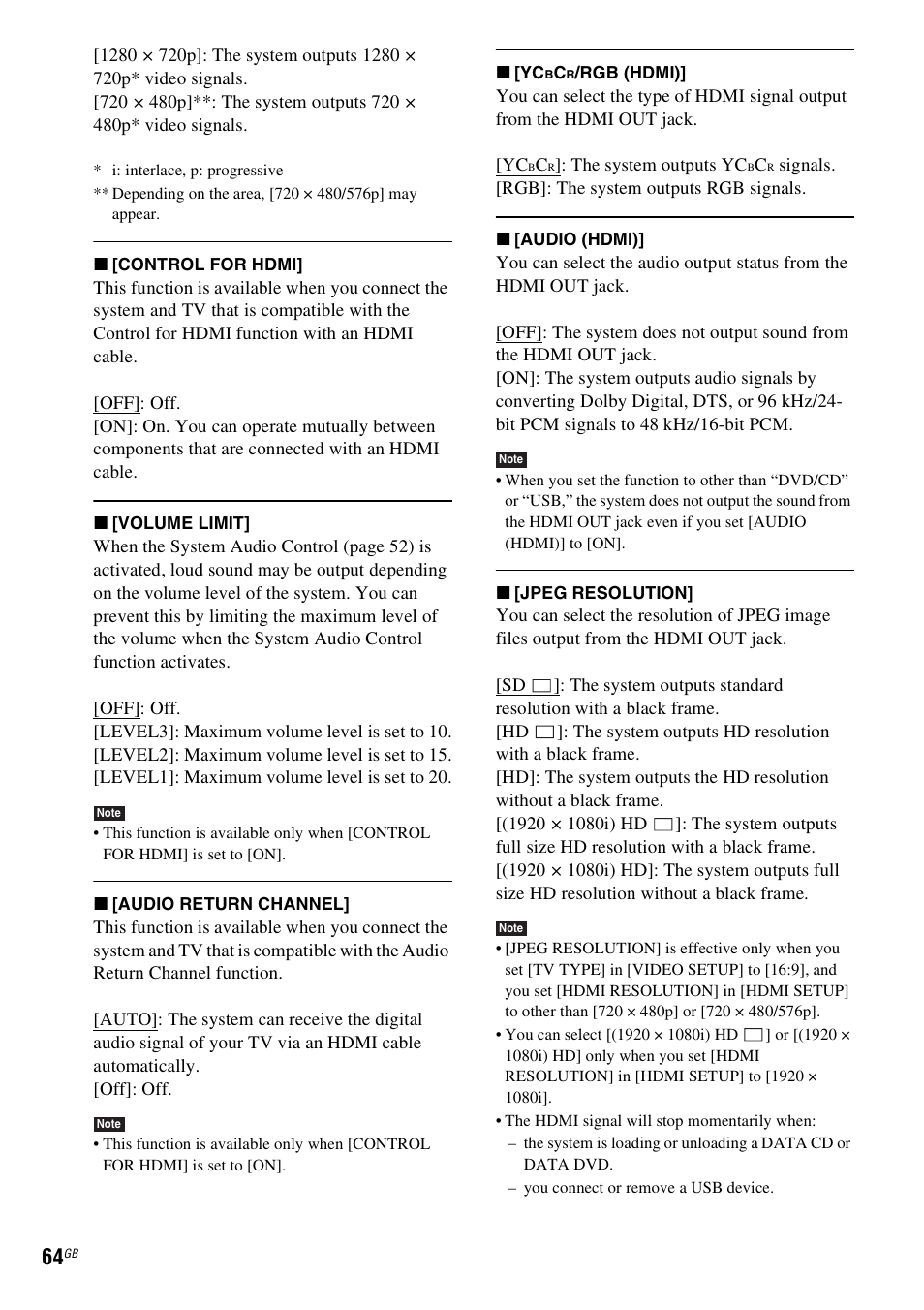 Sony DAV-DZ730 User Manual | Page 64 / 84