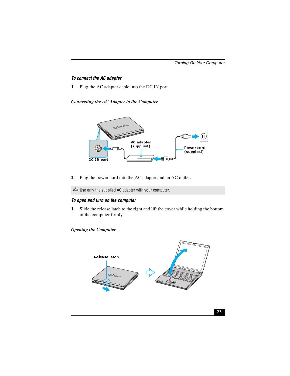 Sony PCG-V505DC2 User Manual | Page 23 / 44