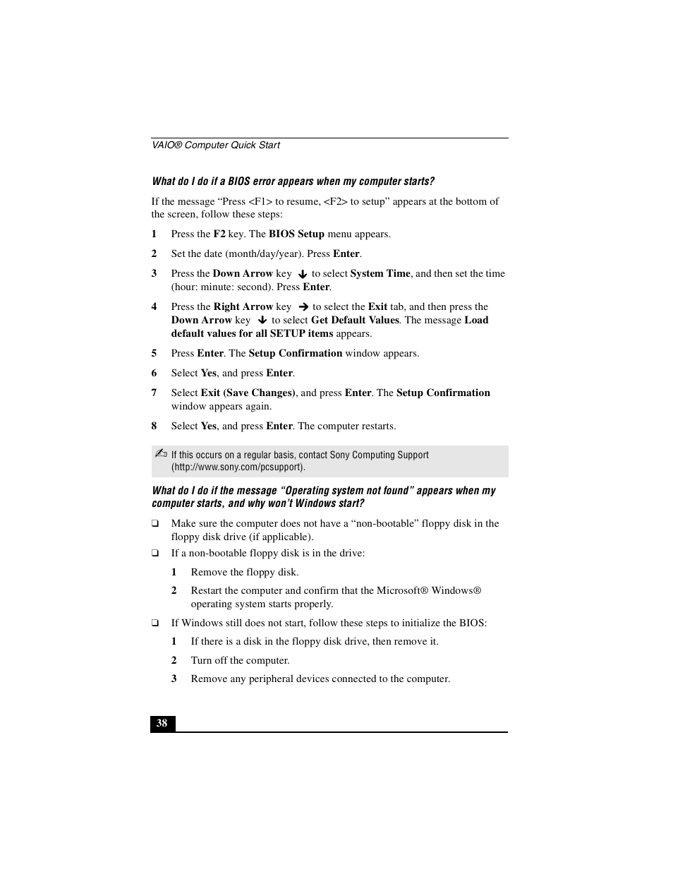 Sony PCG-V505DC2 User Manual | Page 38 / 44