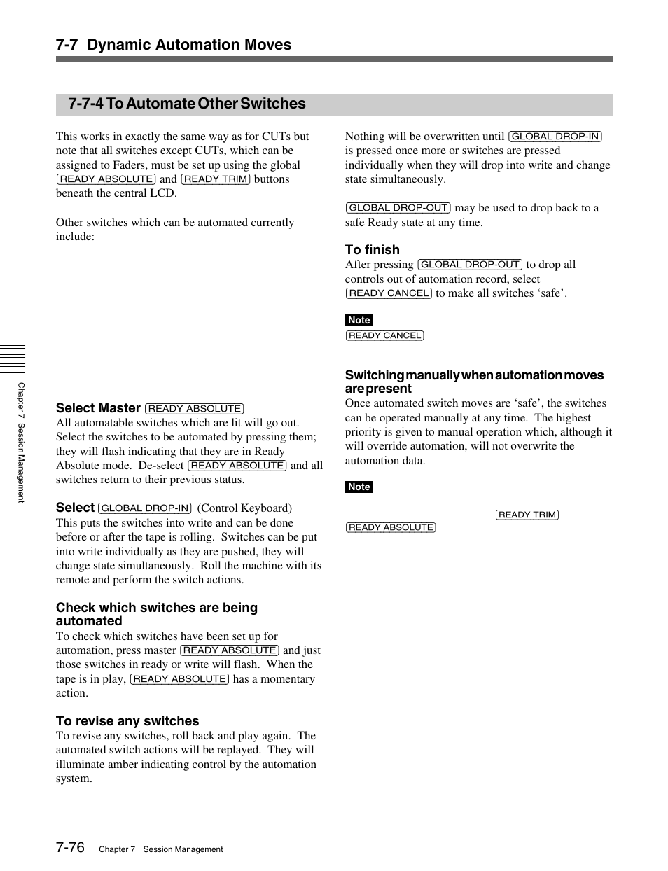 7-4 to automate other switches | Sony OXF-R3 User Manual | Page 336 / 396