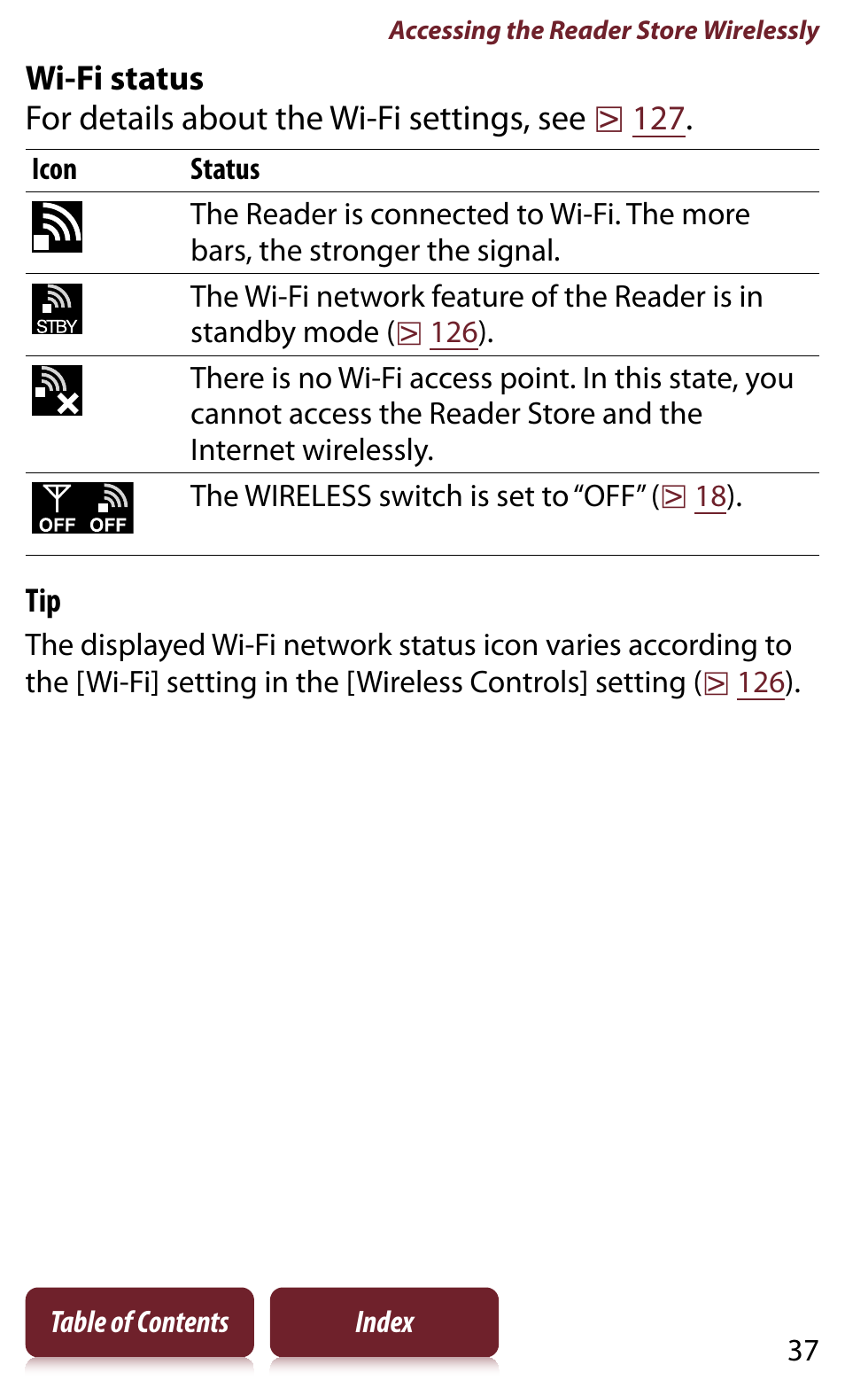 Sony READER DAILY EDITION PRS-950 User Manual | Page 37 / 175