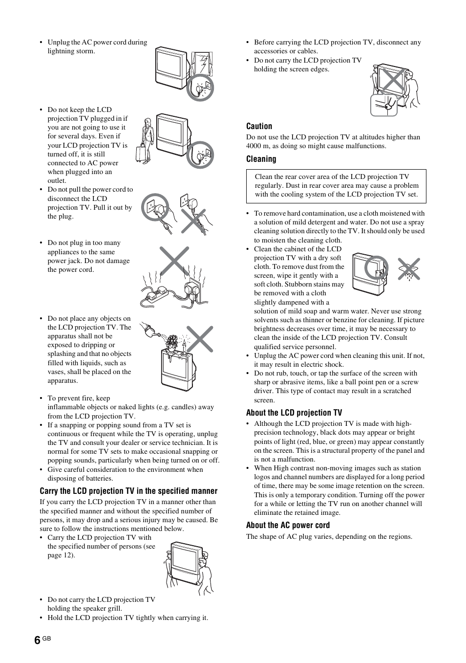 Sony KF-E42A10 User Manual | Page 6 / 60